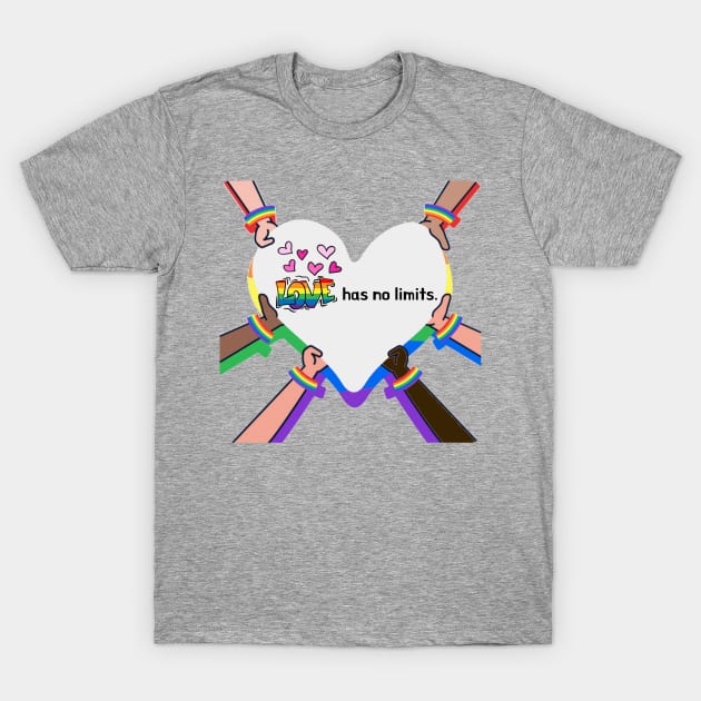 Pride Love Has No Limits T-Shirt by Lindsey625